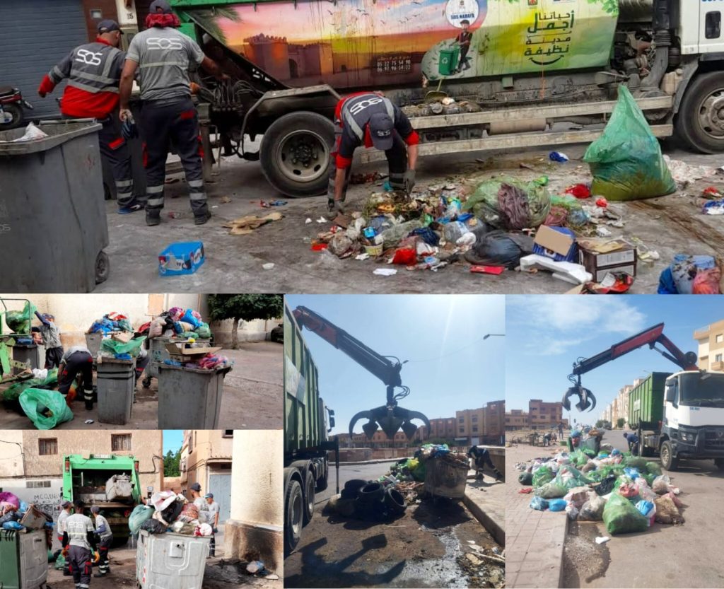 وجدة .. جمع أزيد من 1000 طن من مخلفات الأضاحي في ظرف قياسي