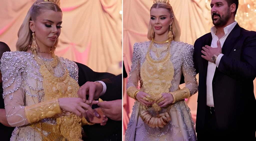 عروس الذهب تشعل مواقع التواصل (فيديو)