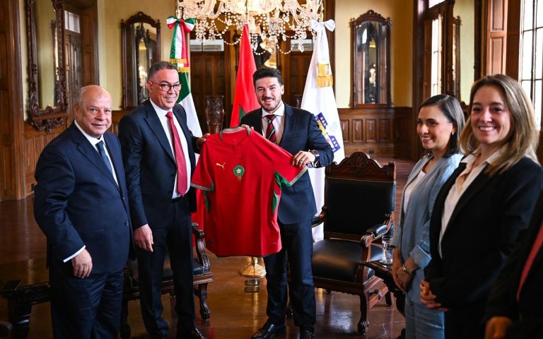 بحضور سفير المغرب.. حاكم ولاية نويفو ليون المكسيكية يستقبل فوزي لقجع