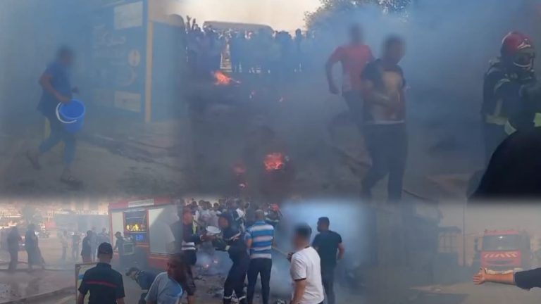 حريق يلتهم طفلا صغيرا داخل محل للأفرشة بسطات