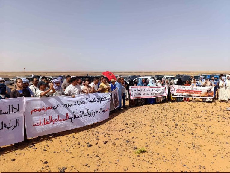 مرزوكة.. احتجاجات رافضة لتحفيظ الرمال وسكان المنطقة يتمسكون بحقوقهم السلالية