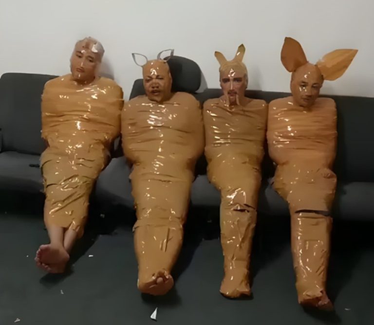 شريط لاصق ينهي مغامرة 4 لصوص.. وسكان إندونيسيا يثيرون الجدل بطريقة توقيفهم (فيديو)