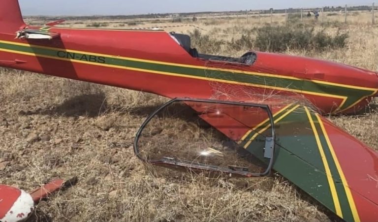 سقوط طائرة خفيفة بالحوز وإصابة قائدها