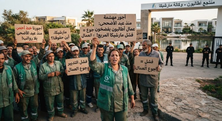أجور عمال أطاليون المعلقة منذ عيد الأضحى تفضح عجز مارشيكا