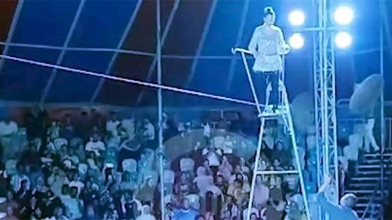 مصر.. إصابة لاعبة سيرك إثر سقوط مفاجئ أمام الجمهور (فيديو)