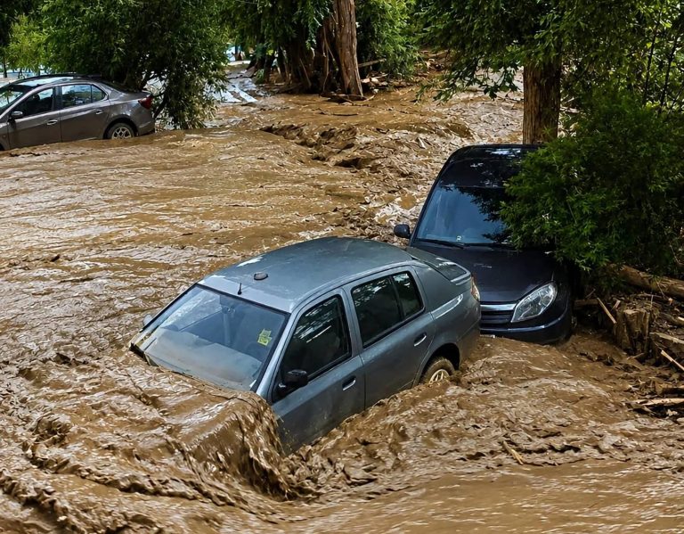 إقليم جرسيف.. سيول مفاجئة تحول حفل زفاف إلى مأساة بعد جرف 8 سيارات ببركين