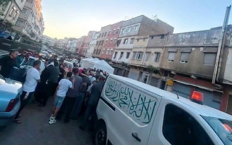 بوسكورة.. جنازة مهيبة لدفن الدركي ضحية حادث الدهس باوطاط الحاج