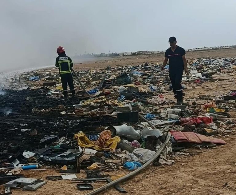 جرسيف.. حريق بسوق المتلاشيات «لفراي» يستنفر المصالح المختصة