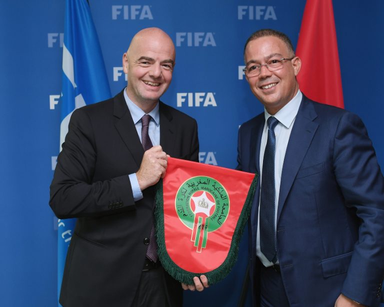 لقجع يرحب بقرار إنفانتينو حول سحب مشروع "FIFA Forward Enterprise"