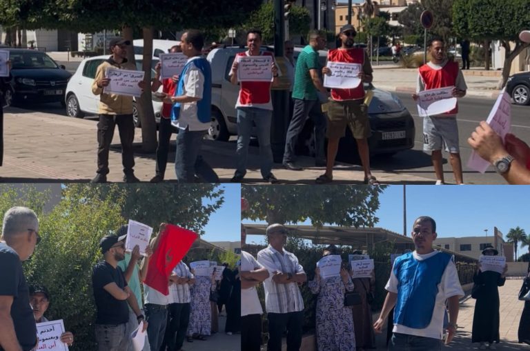 وجدة .. المتضررون من مشاريع «أزهار السكنية» بالجهة الشرقية يحتجون أمام الولاية