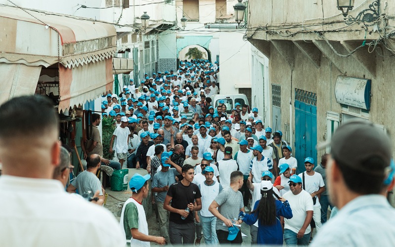 مسيرة حاشدة في وزان.. البواري ولائحة الأحرار ينقلون الحملة إلى قلب الشارع