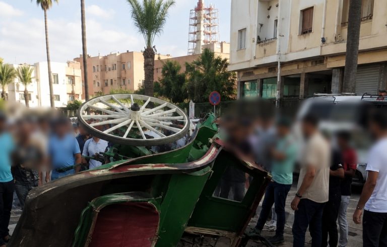 آسفي.. انقلاب عربة كوتشي يصيب ثلاث اشخا بجروح