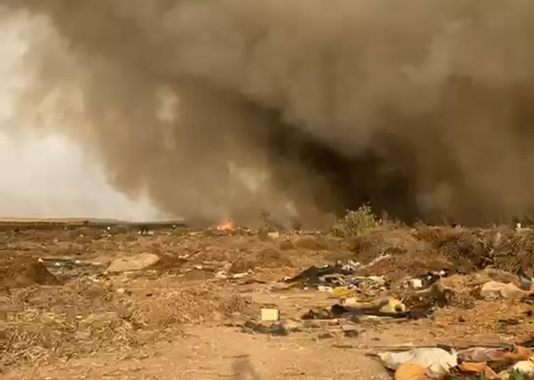 سيدي بيبي.. حريق قرب منشأة للغاز يرفع حالة الاستنفار