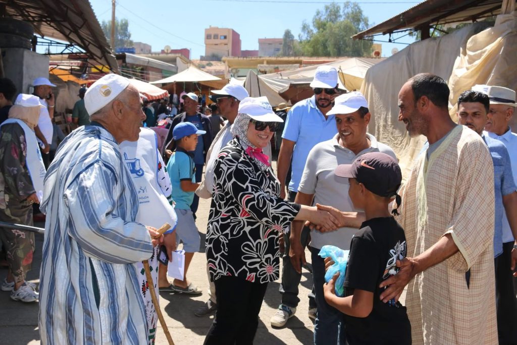بشرى الوردي تقود حملة ميدانية بالسوق الأسبوعي بتيفلت وسط حضور كبير