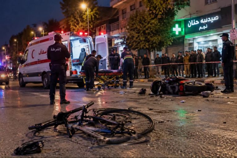 أزرو.. وفاة سائق دراجة هوائية وإصابة شخصين في حادث سير