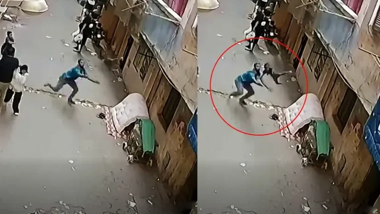 مصر.. شاب ينقذ طفلاً سقط من الشرفة (فيديو)