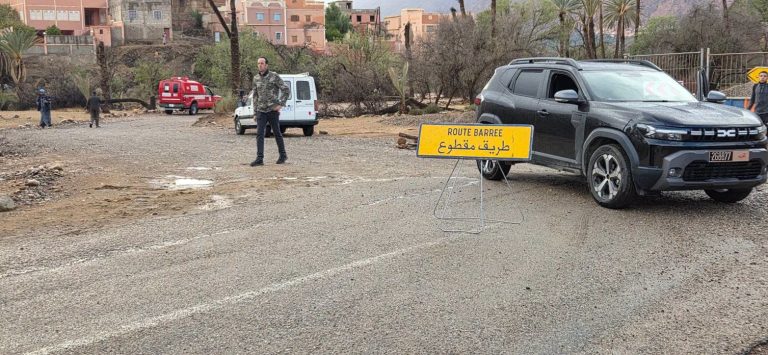 تزنيت.. ارتفاع منسوب واد تركت يتسبب في انقطاع حركة السير بأملن