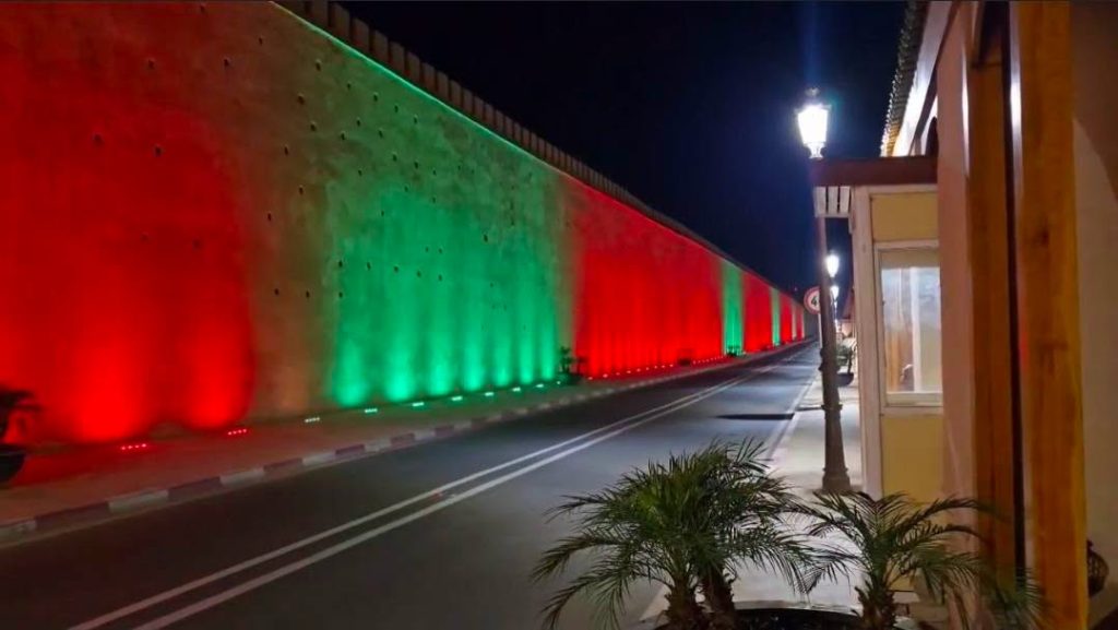 مكناس.. إضاءة فنية جديدة تبرز جمالية الأسوار التاريخية بطريق سراك