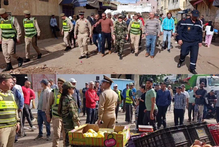 حملة واسعة لتحرير الملك العمومي بحي سباتة في مكناس