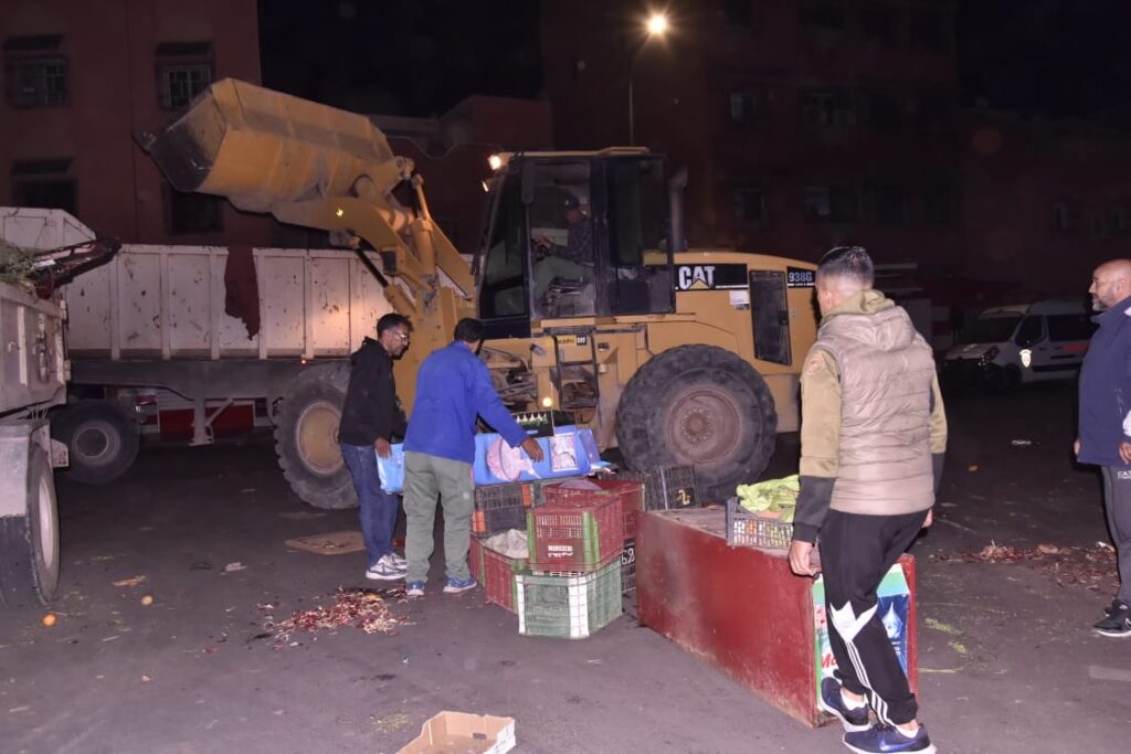 حملة واسعة لتحرير الأرصفة من الاستغلال العشوائي بمراكش