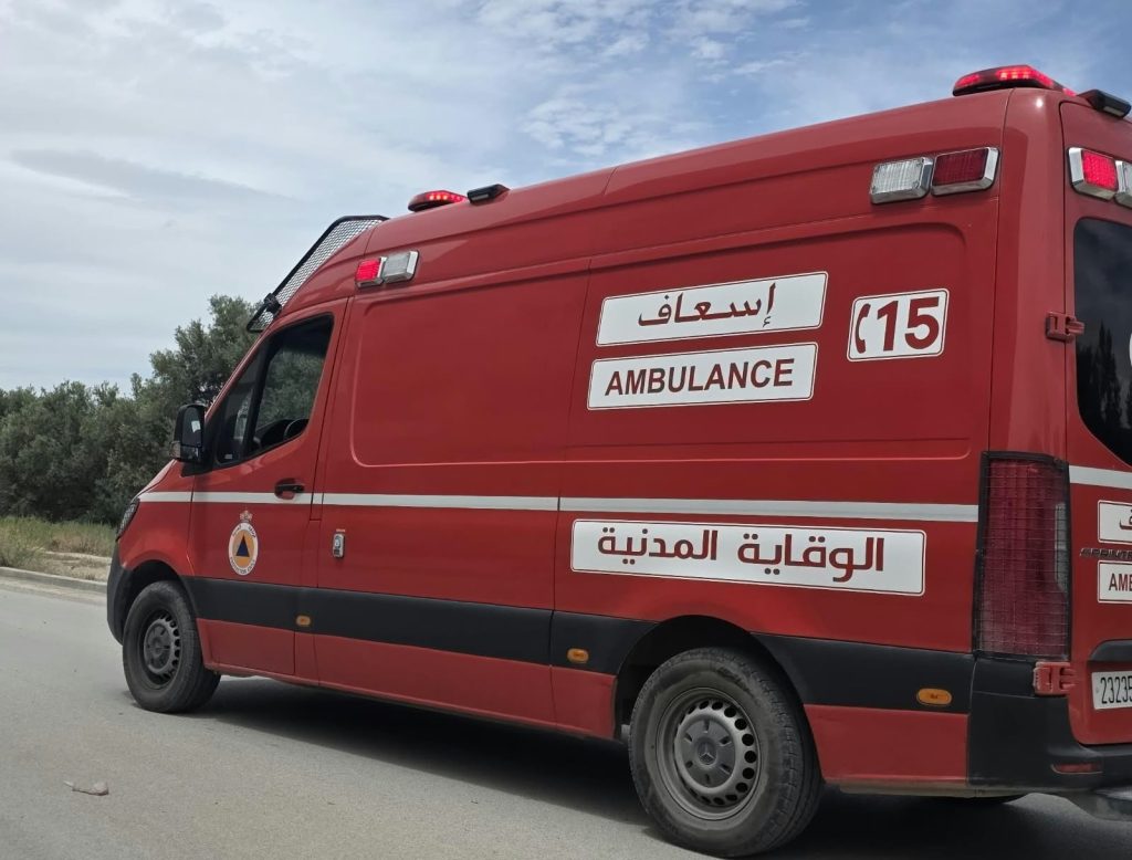 جرسيف.. إصابة 5 أشخاص بينهم 3 أطفال جراء انقلاب «تريبورتور»