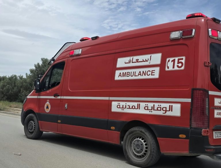 جرسيف.. إصابة 5 أشخاص بينهم 3 أطفال جراء انقلاب «تريبورتور»