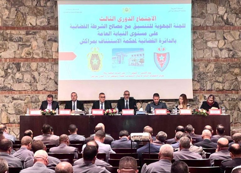 الوكيل العام خالد كردودي يضع التنسيق القضائي والأمني على طاولة اللجنة الجهوية بمراكش