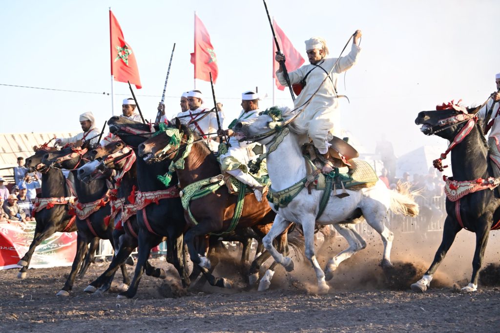 مهرجان ولاد يحيى للتبوريدة يسدل الستار على دورته الثانية بتكريم القنصل الإيطالي و22 سربة - صور