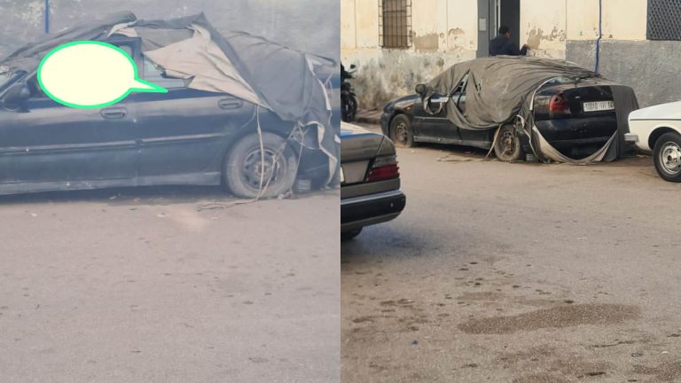 الحسيمة.. سيارة مهملة تتحول إلى مصدر قلق للساكنة