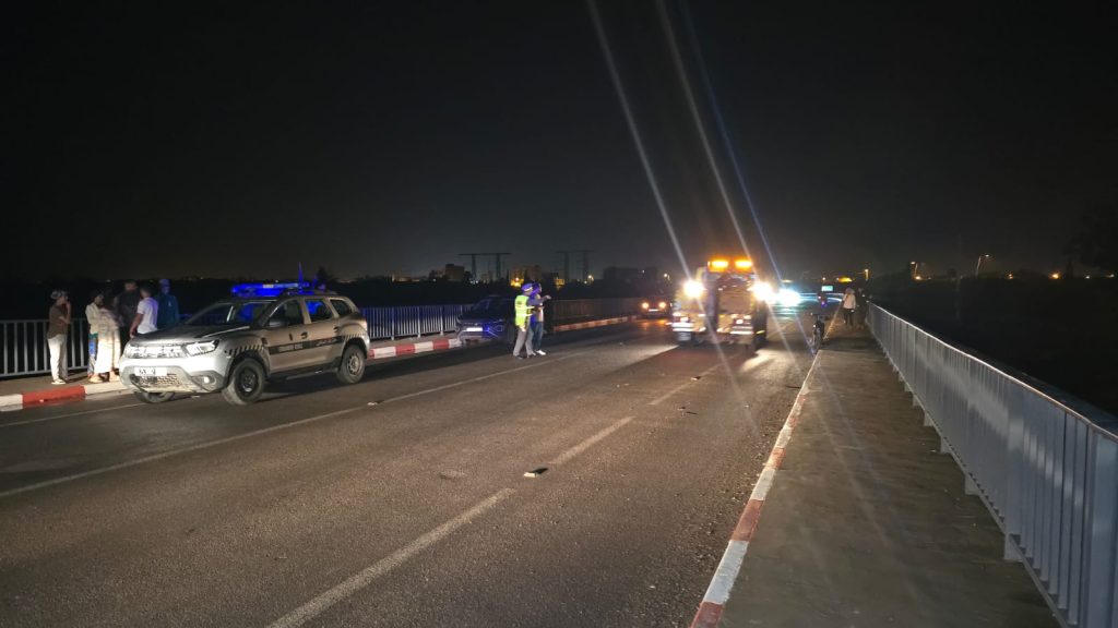 Jerada.. un accident de la route sur le pont de la Moulouya coûte la vie à une personne et en blesse deux