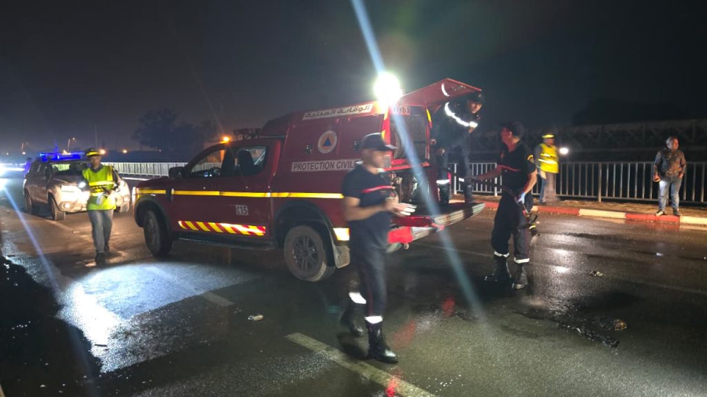 Jerada.. un accident de la route sur le pont de la Moulouya coûte la vie à une personne et en blesse deux