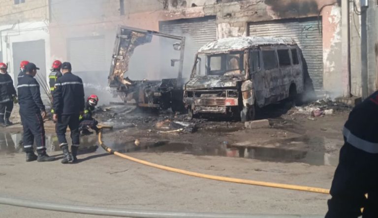 الداخلة.. حريق مهول بمستودع بحي المسيرة 3 يخلف خسائر مادية