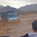 الرشيدية.. سيول قوية وفيضانات بوادي قصر آيت الحو بجماعة ملعب