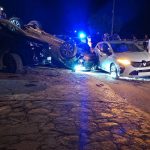 تنغير.. انقلاب سيارة خفيفة واصطدامها بسيارتين مركونتين بدوار إمزودار دون إصابات
