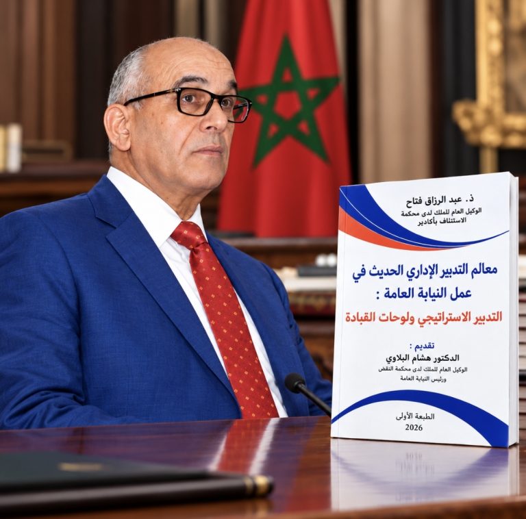 أكادير.. الوكيل العام عبد الرزاق فتاح يصدر مؤلفا حول تحديث تدبير النيابة العامة