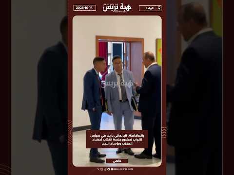 بالكرافاطة.. البرلماني باريك في مجلس النواب لحضور جلسة انتخاب أعضاء المكتب ورؤساء اللجن