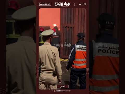 لحظات تحبس الأنفاس بحريق معمل الخشب بباب الخوخة